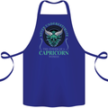 The Power of a Capricorn Woman Star Sign Cotton Apron 100% Organic Royal Blue