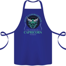 The Power of a Capricorn Woman Star Sign Cotton Apron 100% Organic Royal Blue