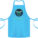 The Power of a Capricorn Woman Star Sign Cotton Apron 100% Organic Turquoise