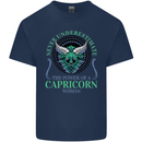 The Power of a Capricorn Woman Star Sign Kids T-Shirt Childrens Navy Blue