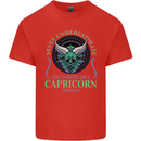 The Power of a Capricorn Woman Star Sign Kids T-Shirt Childrens Red