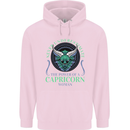 The Power of a Capricorn Woman Star Sign Mens 80% Cotton Hoodie Light Pink