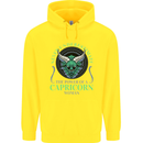 The Power of a Capricorn Woman Star Sign Mens 80% Cotton Hoodie Yellow