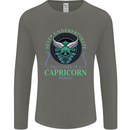 The Power of a Capricorn Woman Star Sign Mens Long Sleeve T-Shirt Charcoal