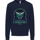 The Power of a Capricorn Woman Star Sign Mens Sweatshirt Jumper Navy Blue