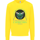 The Power of a Capricorn Woman Star Sign Mens Sweatshirt Jumper Yellow