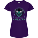 The Power of a Capricorn Woman Star Sign Womens Petite Cut T-Shirt Purple