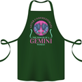 The Power of a Gemini Woman Star Sign Cotton Apron 100% Organic Forest Green