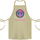 The Power of a Gemini Woman Star Sign Cotton Apron 100% Organic Khaki