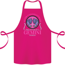 The Power of a Gemini Woman Star Sign Cotton Apron 100% Organic Pink