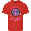 The Power of a Gemini Woman Star Sign Kids T-Shirt Childrens Red