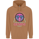 The Power of a Gemini Woman Star Sign Mens 80% Cotton Hoodie Caramel Latte
