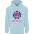 The Power of a Gemini Woman Star Sign Mens 80% Cotton Hoodie Light Blue
