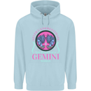 The Power of a Gemini Woman Star Sign Mens 80% Cotton Hoodie Light Blue