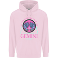 The Power of a Gemini Woman Star Sign Mens 80% Cotton Hoodie Light Pink