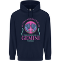 The Power of a Gemini Woman Star Sign Mens 80% Cotton Hoodie Navy Blue