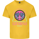 The Power of a Gemini Woman Star Sign Mens Cotton T-Shirt Tee Top Yellow