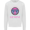 The Power of a Gemini Woman Star Sign Mens Sweatshirt Jumper White