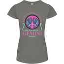 The Power of a Gemini Woman Star Sign Womens Petite Cut T-Shirt Charcoal