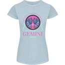 The Power of a Gemini Woman Star Sign Womens Petite Cut T-Shirt Light Blue