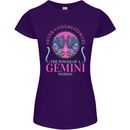 The Power of a Gemini Woman Star Sign Womens Petite Cut T-Shirt Purple
