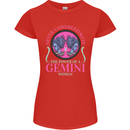 The Power of a Gemini Woman Star Sign Womens Petite Cut T-Shirt Red
