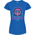 The Power of a Gemini Woman Star Sign Womens Petite Cut T-Shirt Royal Blue