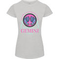 The Power of a Gemini Woman Star Sign Womens Petite Cut T-Shirt Sports Grey