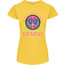 The Power of a Gemini Woman Star Sign Womens Petite Cut T-Shirt Yellow