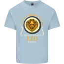 The Power of a Leo Woman Star Sign Kids T-Shirt Childrens Light Blue