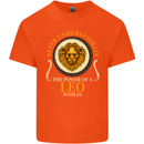 The Power of a Leo Woman Star Sign Kids T-Shirt Childrens Orange