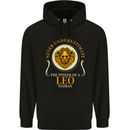 The Power of a Leo Woman Star Sign Mens 80% Cotton Hoodie Black