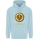 The Power of a Leo Woman Star Sign Mens 80% Cotton Hoodie Light Blue