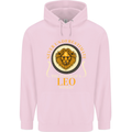 The Power of a Leo Woman Star Sign Mens 80% Cotton Hoodie Light Pink