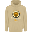 The Power of a Leo Woman Star Sign Mens 80% Cotton Hoodie Sand