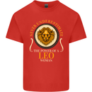 The Power of a Leo Woman Star Sign Mens Cotton T-Shirt Tee Top Red