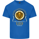 The Power of a Leo Woman Star Sign Mens Cotton T-Shirt Tee Top Royal Blue