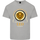 The Power of a Leo Woman Star Sign Mens Cotton T-Shirt Tee Top Sports Grey