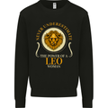 The Power of a Leo Woman Star Sign Mens Sweatshirt Jumper Black