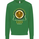 The Power of a Leo Woman Star Sign Mens Sweatshirt Jumper Irish Green