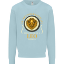 The Power of a Leo Woman Star Sign Mens Sweatshirt Jumper Light Blue