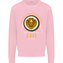 The Power of a Leo Woman Star Sign Mens Sweatshirt Jumper Light Pink