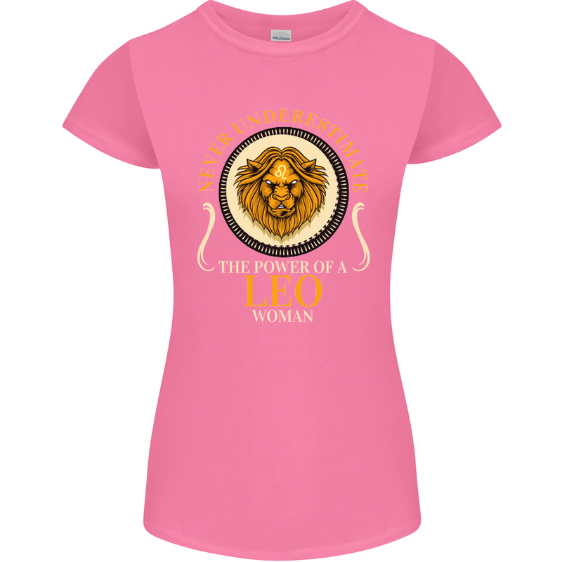 The Power of a Leo Woman Star Sign Womens Petite Cut T-Shirt Azalea