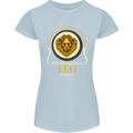 The Power of a Leo Woman Star Sign Womens Petite Cut T-Shirt Light Blue