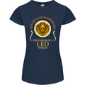 The Power of a Leo Woman Star Sign Womens Petite Cut T-Shirt Navy Blue
