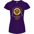 The Power of a Leo Woman Star Sign Womens Petite Cut T-Shirt Purple