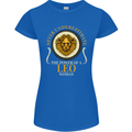 The Power of a Leo Woman Star Sign Womens Petite Cut T-Shirt Royal Blue