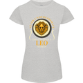 The Power of a Leo Woman Star Sign Womens Petite Cut T-Shirt Sports Grey