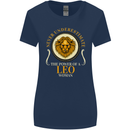 The Power of a Leo Woman Star Sign Womens Wider Cut T-Shirt Navy Blue