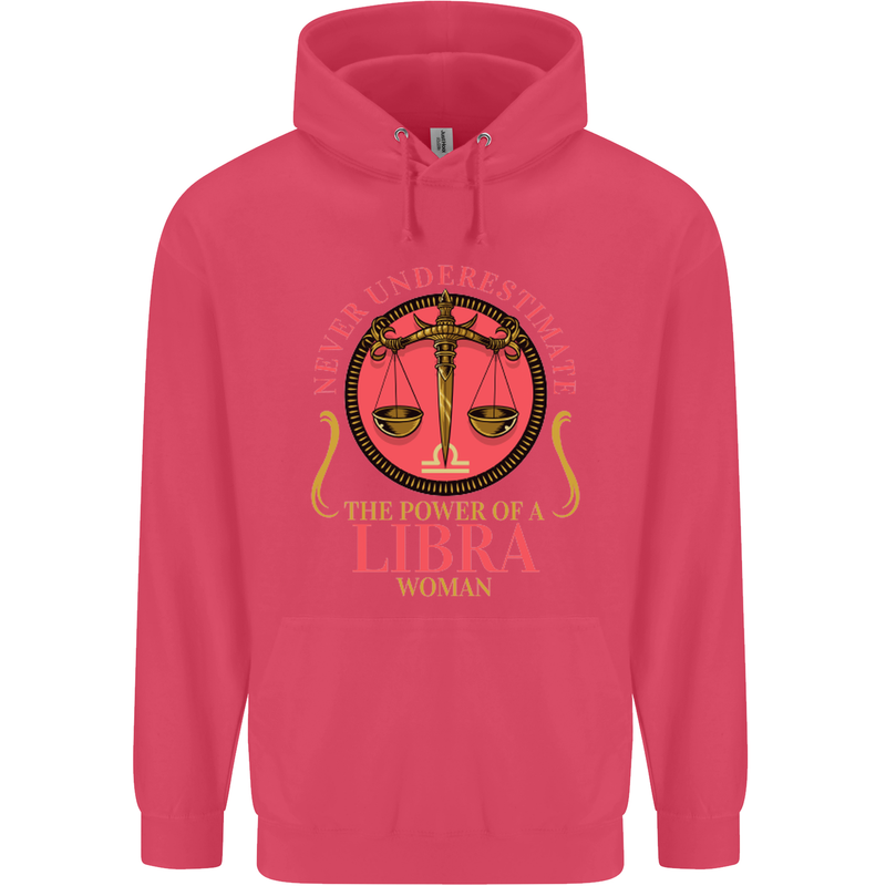 The Power of a Libra Woman Star Sign Childrens Kids Hoodie Heliconia